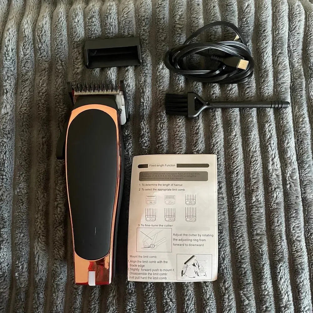 KM-RS7 Professional Cordless Hair Clipper Rechargeable Barber Trimmer Preowned